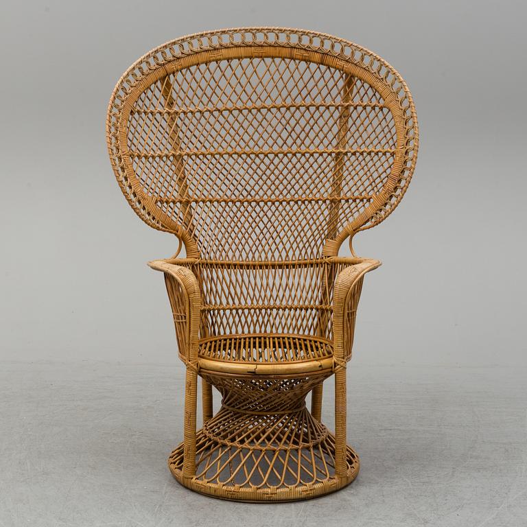 A second half of the 20th century rattan chair.