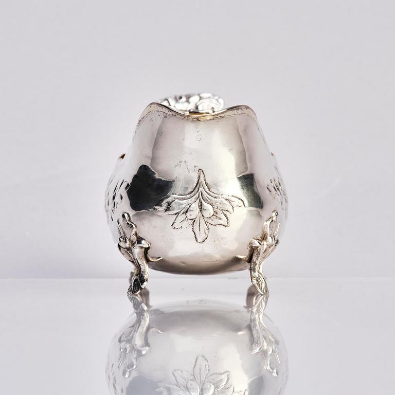 A Swedish mid- 18th century parcel-gilt silver cream-jug, mark of Anders Schotte, Uddevalla 1776.