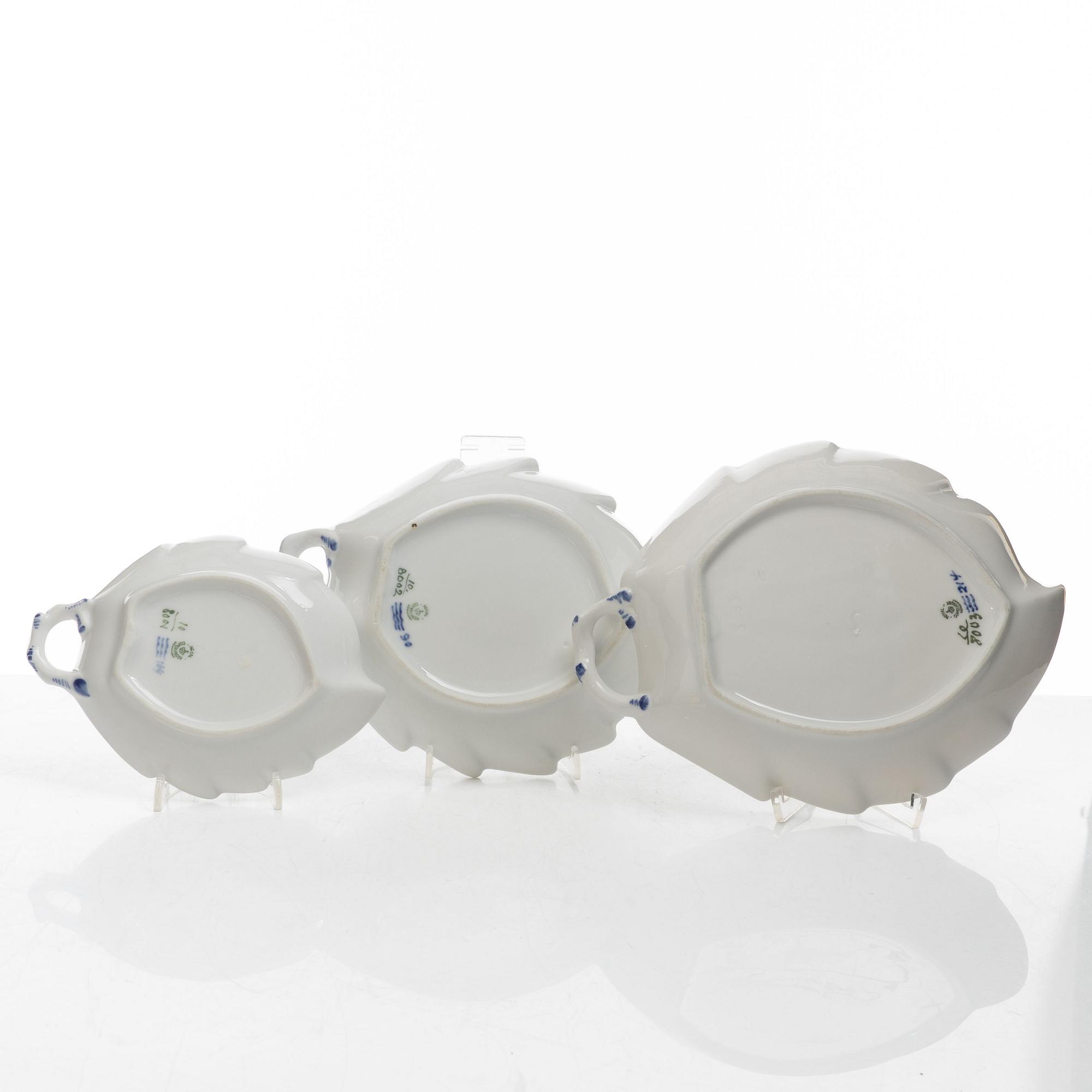 An 85-piece "Blå Blomst' porcelain dinner and cofee service, Royal Copenhagen, Denmark.