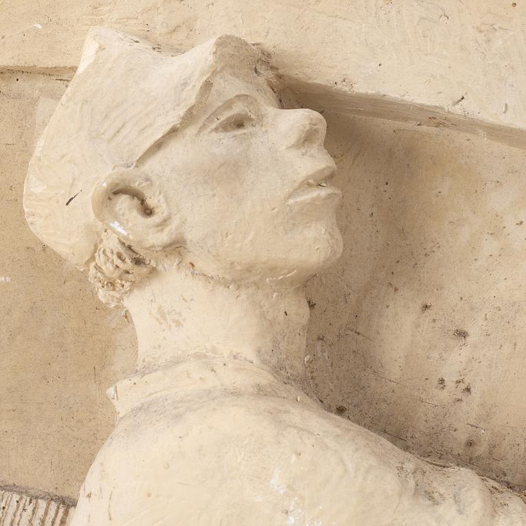 Stig Blomberg, relief, gipsförlaga till M/S Stockholm (1941).