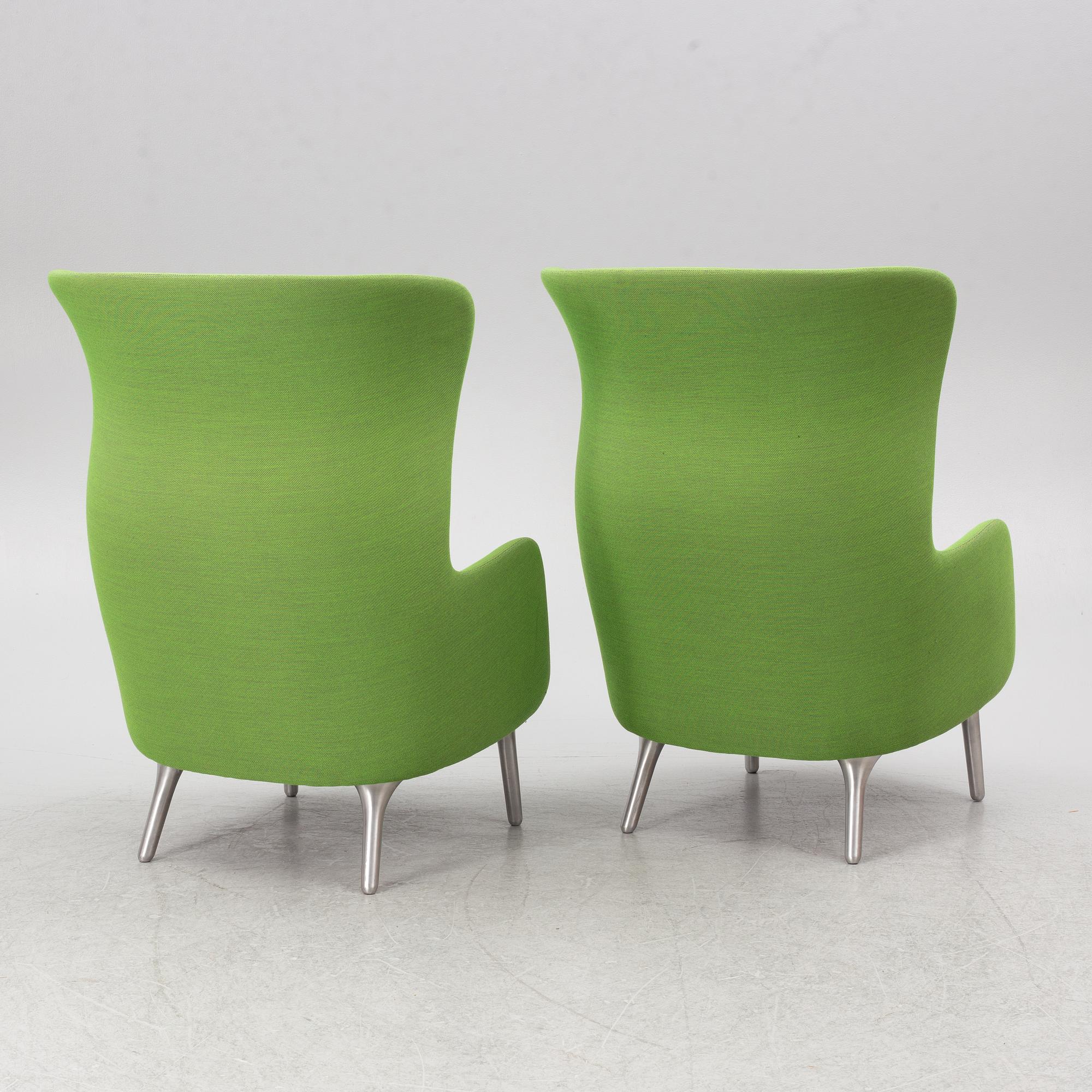 Jaime Hayon, fåtöljer, ett par, "Ro JH1", Republic of Fritz Hansen, 2016.