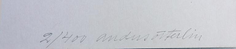 ANDERS ÖSTERLIN, blandteknik, sign o numr 2/400.