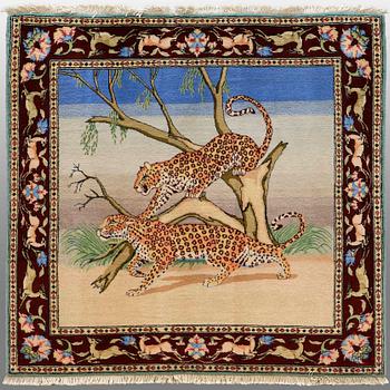 MATTA, Figural Täbris, ca 145 x 145 cm.