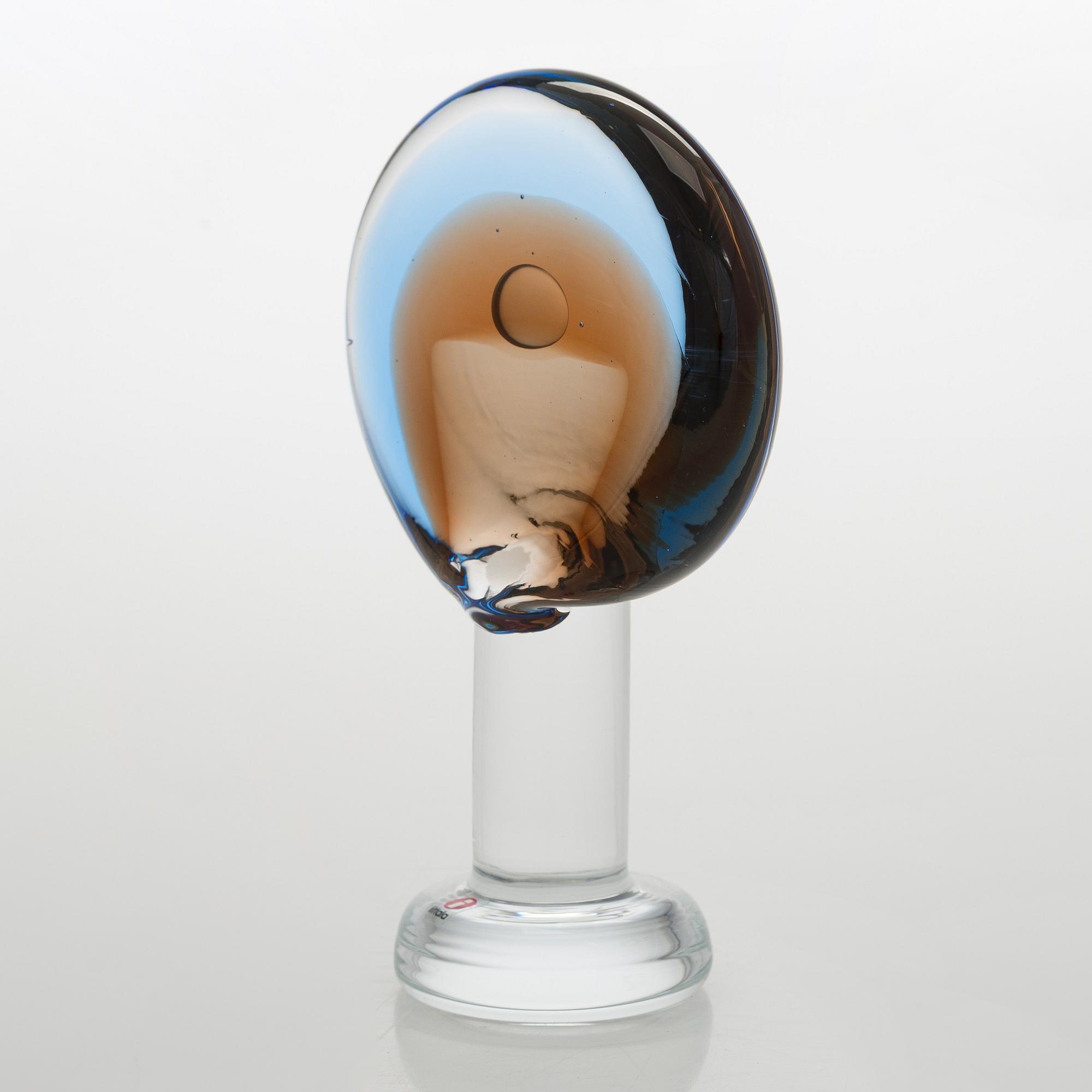 Oiva Toikka, skulptur, "Lollipop", signerad Oiva Toikka, Nuutajärvi 2008 29/60.