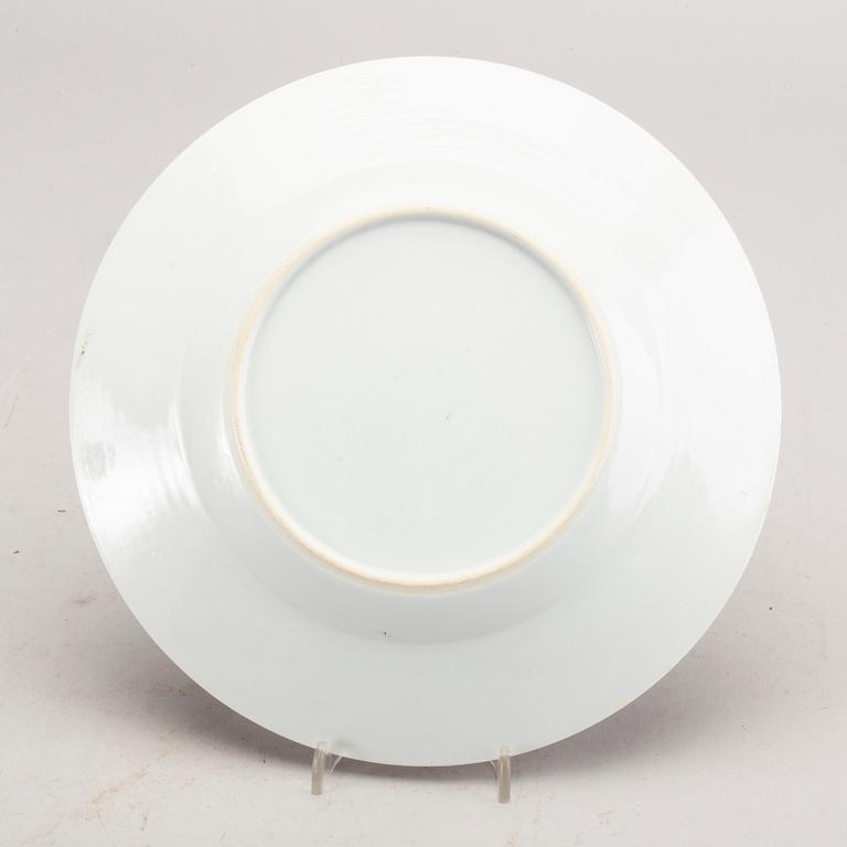 A set of 17 famille rose plates, Qing dynasty, Qianlong (1736-95).