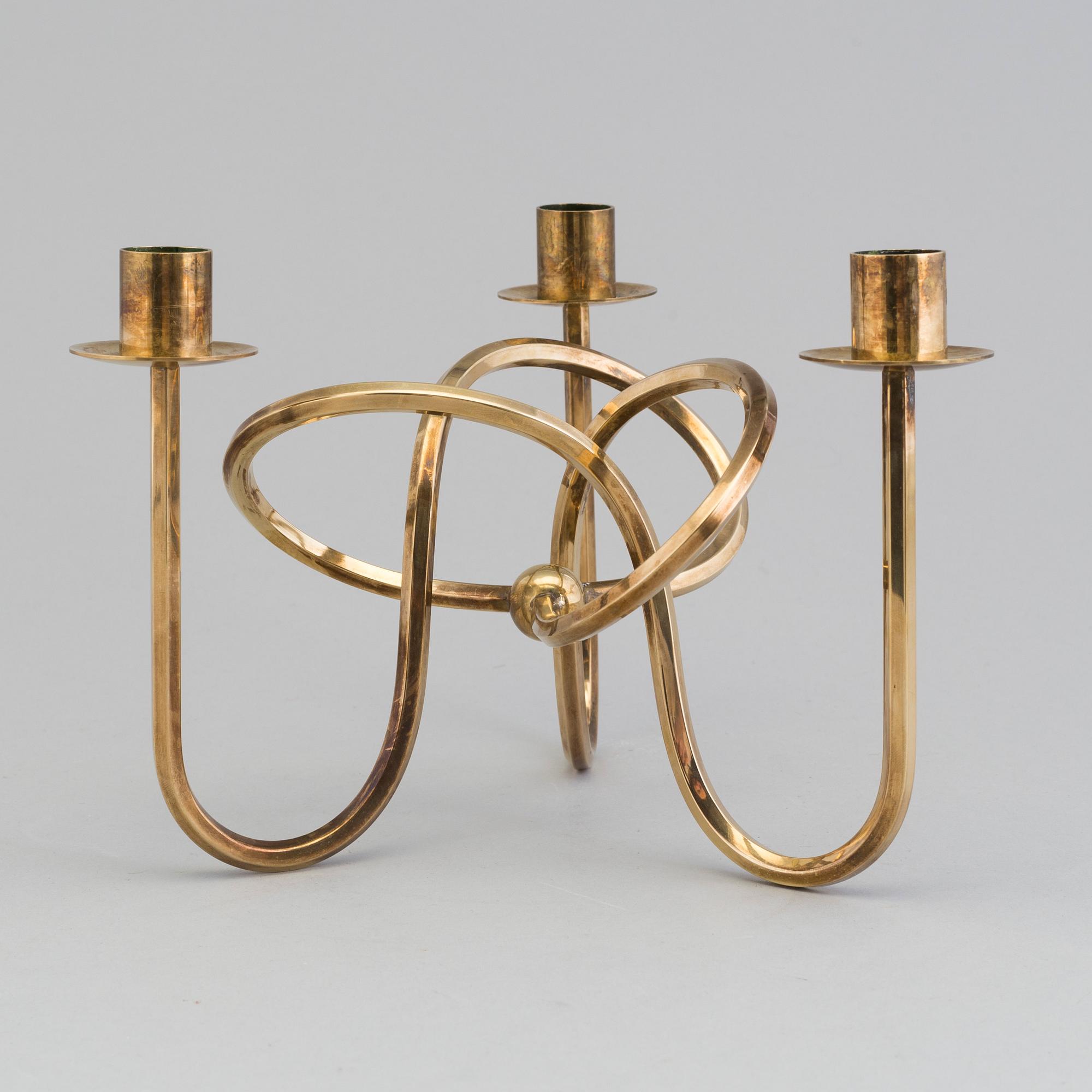 JOSEF FRANK, a brass candelabrum from Svenskt Tenn.