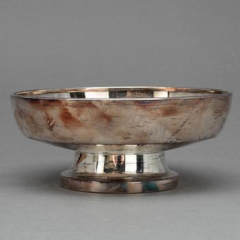 SKÅL PÅ FOT, silver, MGAB, Löfman, Uppsala 1980.