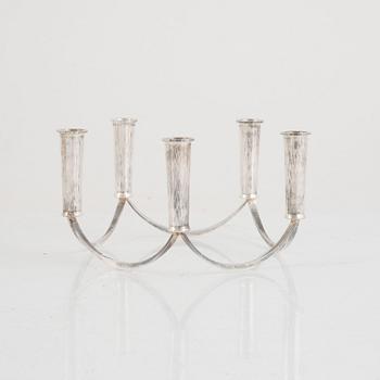 Martin Öhman, a Swedish silver candelabrum, Halmstad 1988.