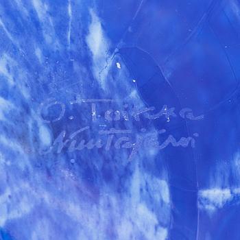 Oiva Toikka, a glass bird signed O. Toikka, Nuutajärvi.