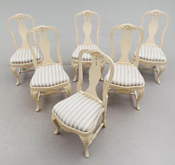 MATGRUPP, 7 delar, rokokostil, 1900-talets mitt.
