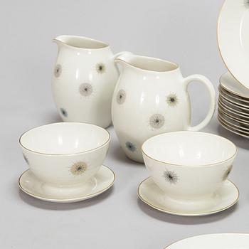 Raija Uosikkinen, ruoka-astiasto, "Jupiter", posliini, Arabia 1960-67.