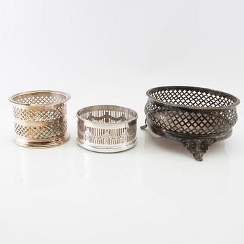 Coasters 13 pcs of silver plate early 20th century.