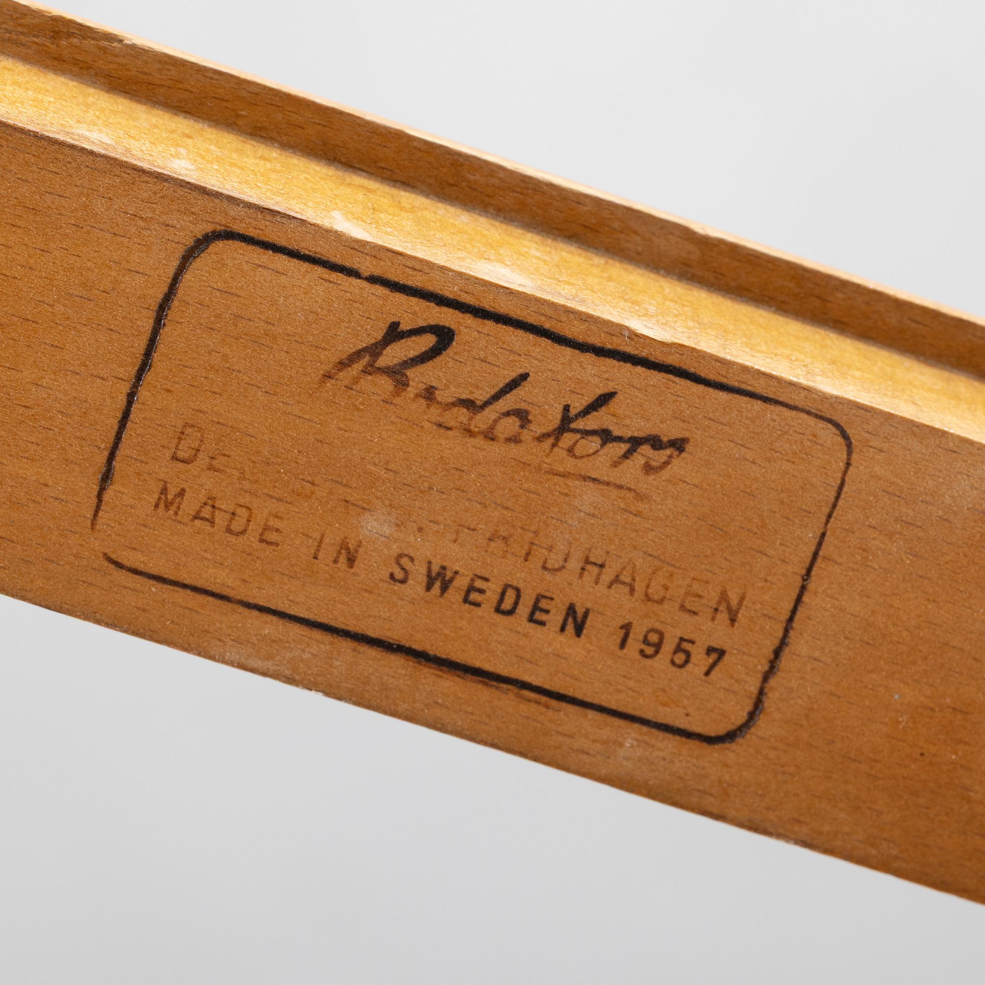 Bertil Fridhagen, stolar, 6 st, "Reno", Bodafors, 1957-58.