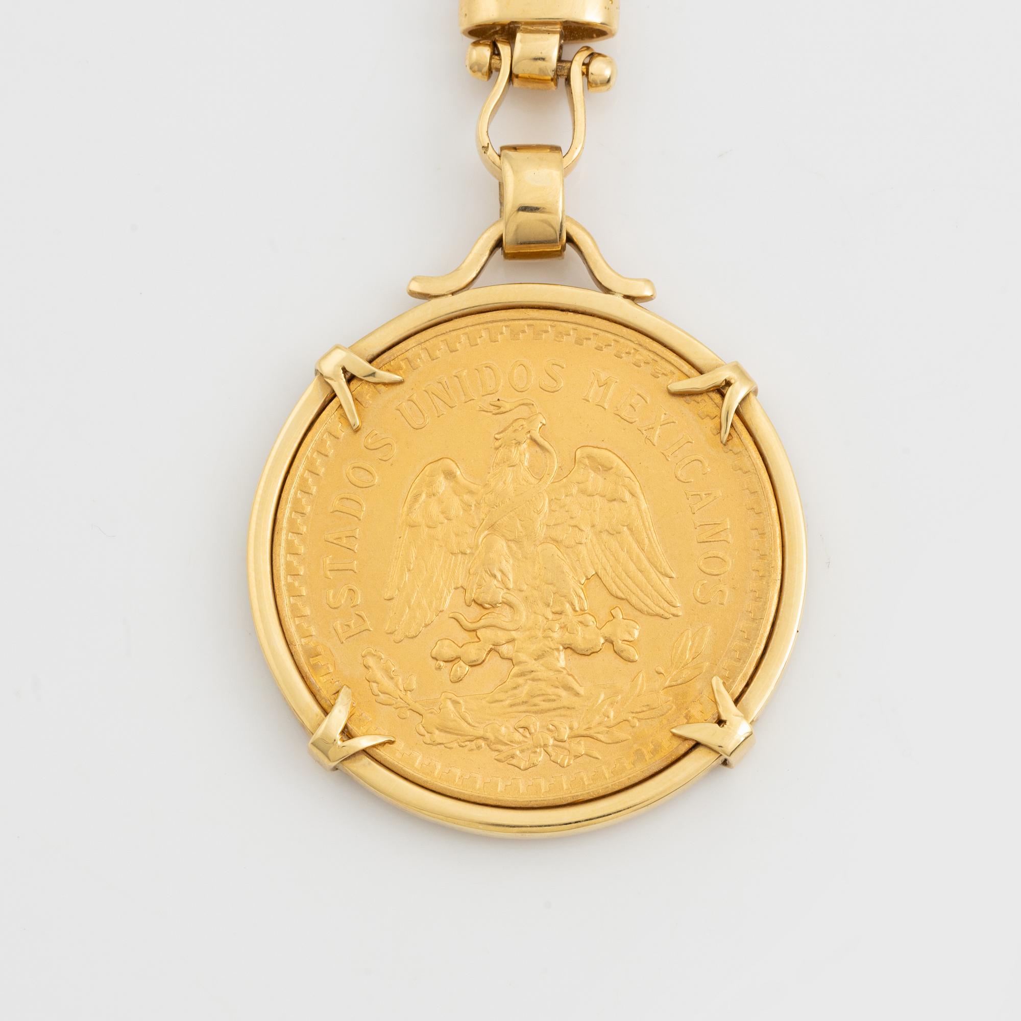 A Mexican goldcoin, 50 Pesos, 1921-1946,
