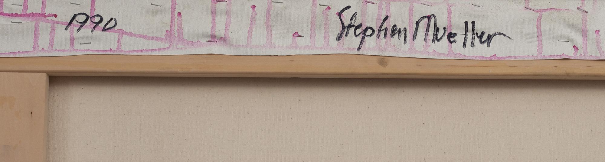 STEPHEN MUELLER, akryl på duk, a tergo signerad och daterad 1990.