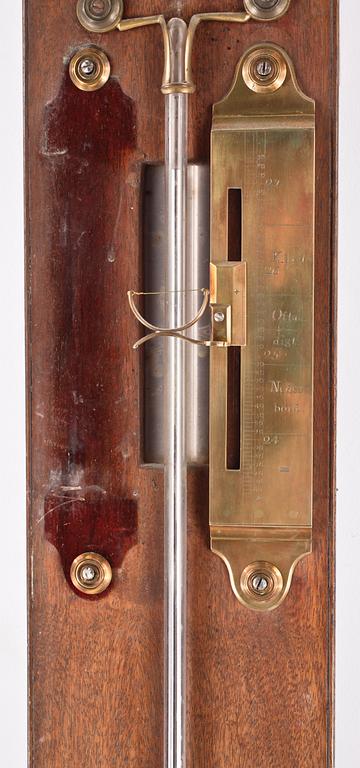 KVICKSILVERBAROMETER, Johan Gustaf Hasselström, märkt IGH, tidigt 1800-tal.
