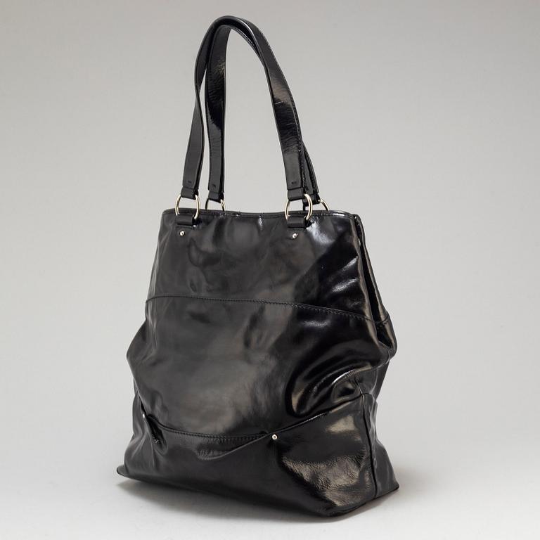CÉLINE, A patent Laquered leather Tote Bag.