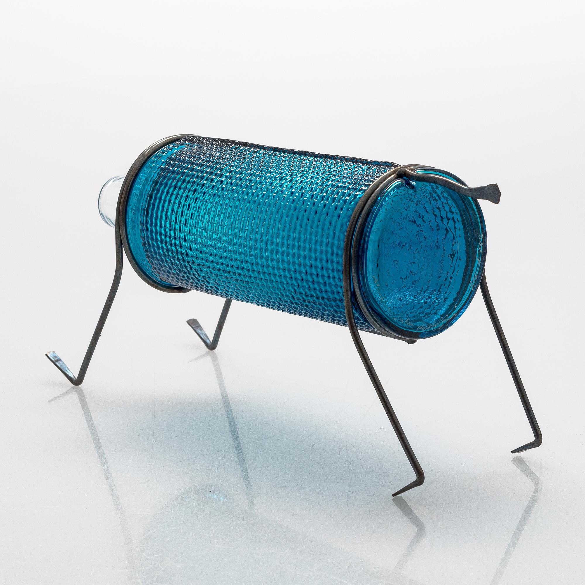 Markku Salo, glasskulptur, "Billnäsin Pinkoja", signerad Markku Salo Nuutajärvi 74/100.