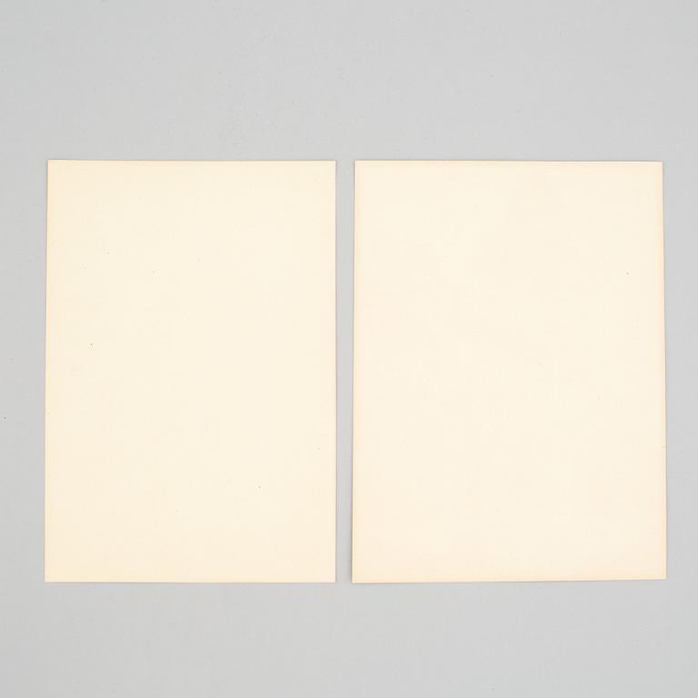 HENRY B. GOODWIN, Two photo gravures from the book Vårt vackra Stockholm signed in the negative.