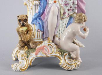 FIGURGRUPP, porslin. Meissen.