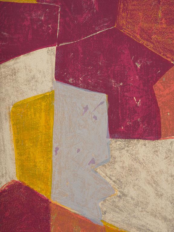 Serge Poliakoff, "Composition rouge, verte, bleu et jaune".