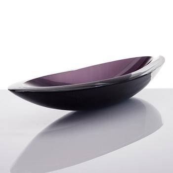 KAJ FRANCK, glasskulptur, "Lancett", signerad K. Franck, Nuutajärvi Notsjö -54.