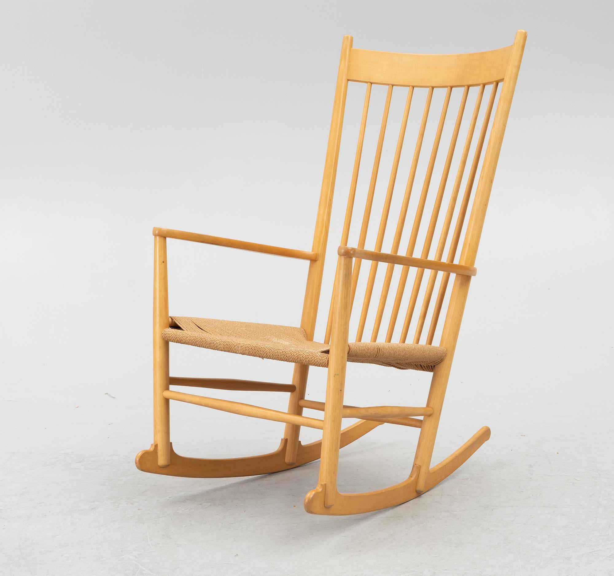 Hans J. Wegner, gungstol, "J16", F.D.B. Møbler, Danmark, 1962.