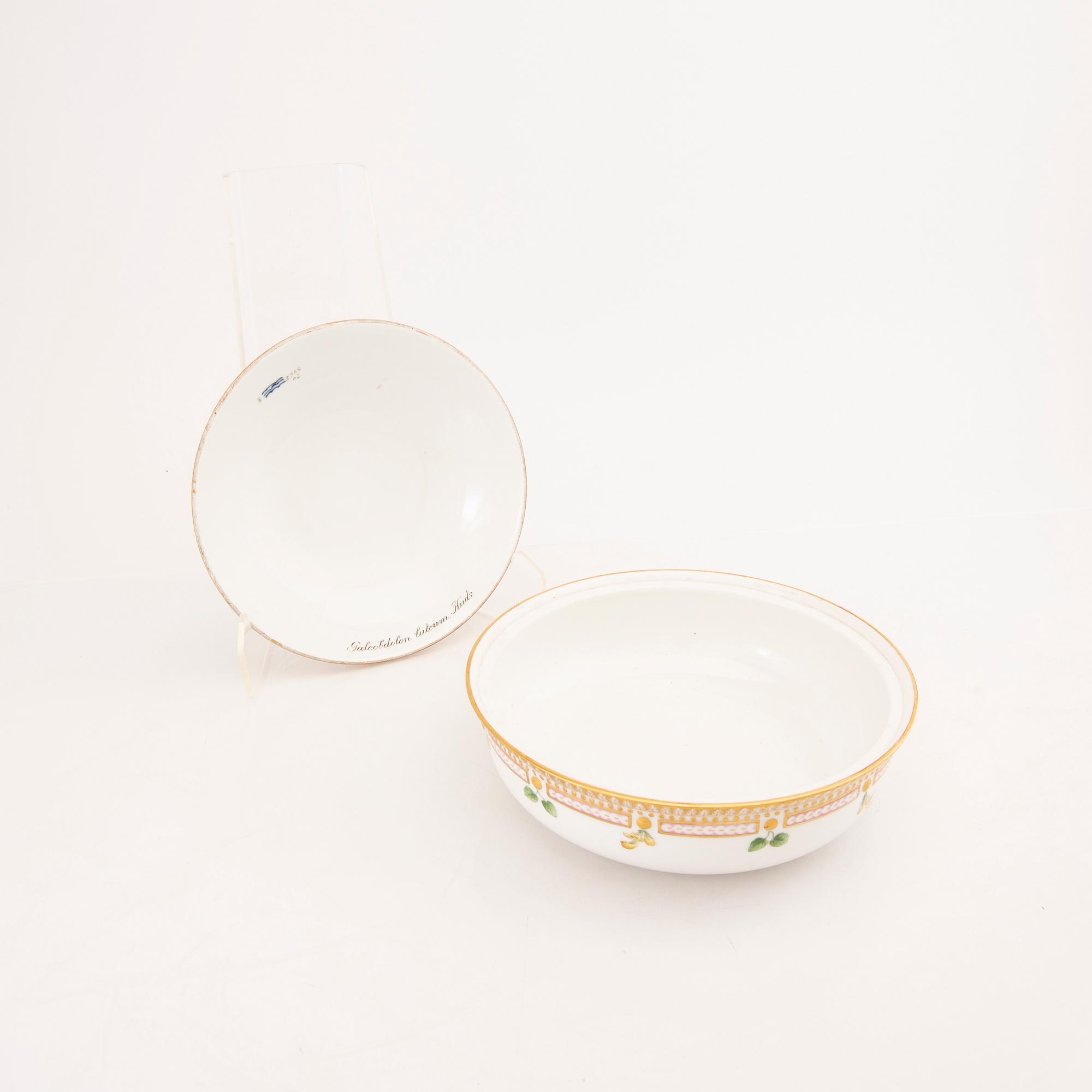 Karott med lock "Flora Danica" Royal Copenhagen Danmark porslin.