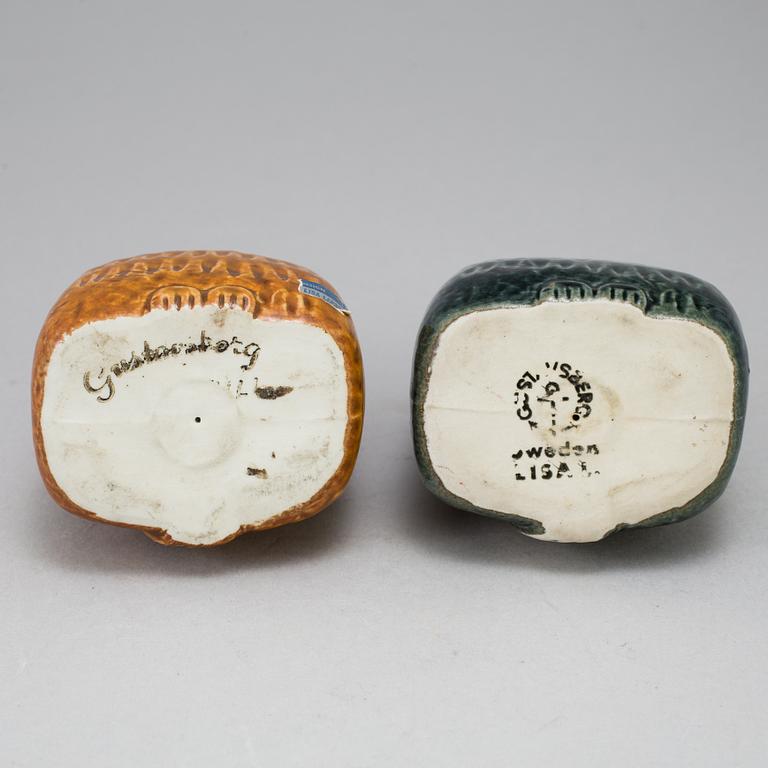 2 figurines by Lisa Larson for Gustavsberg. "Small cat", produced 1965.