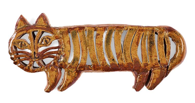 A Lisa Larson stoneware relief, Gustavsberg.