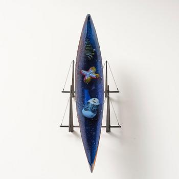 Bertil Vallien, skulptur, sandgjutet glas, Bullseye Glass Co., Portland, 1997.