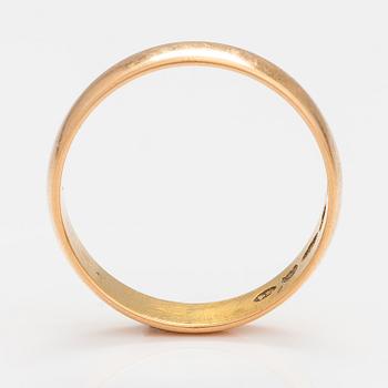 An 18K gold ring. Frans Viktor Syrenius, Turku 1899.