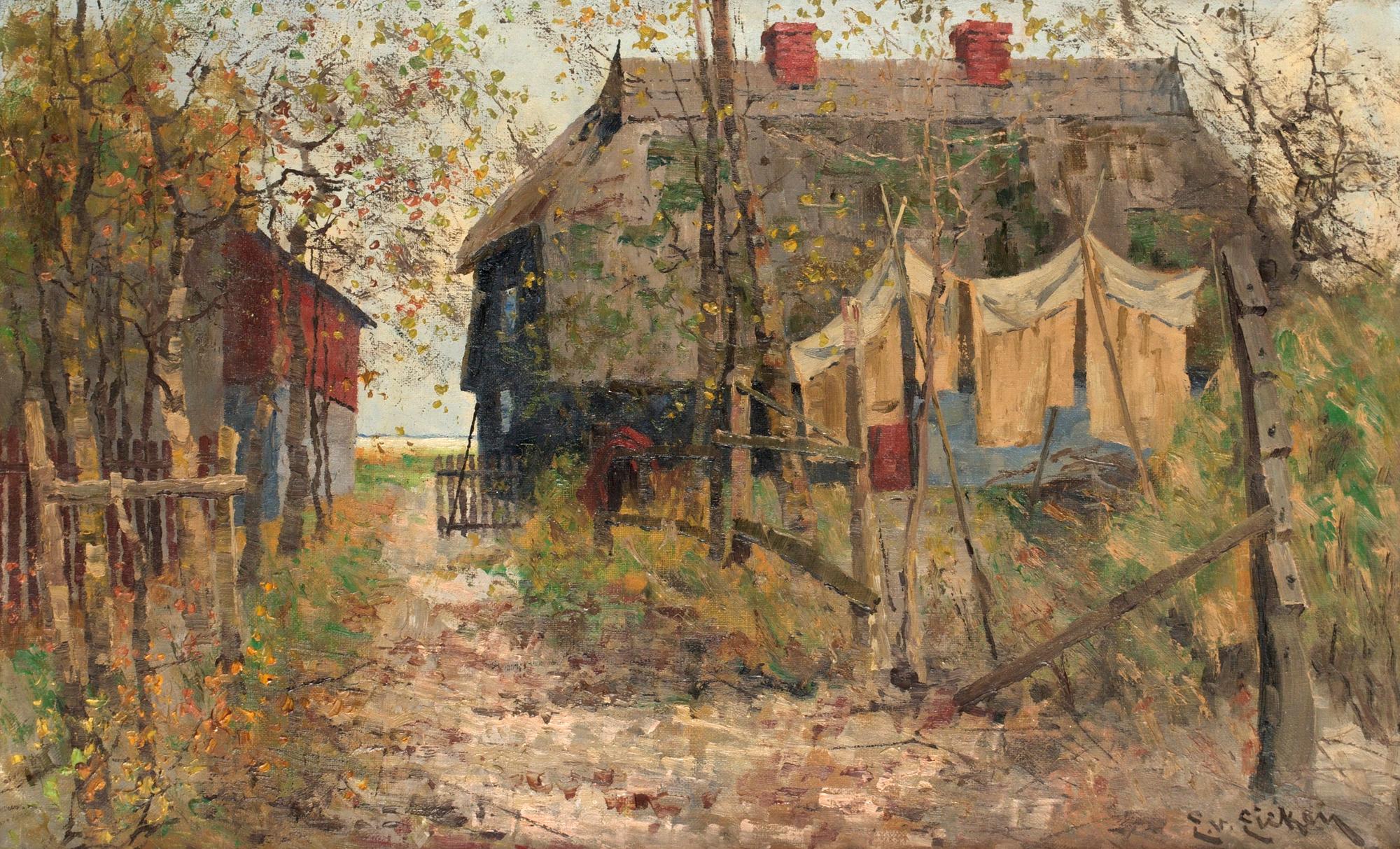 Elisabeth von Eicken, Höstmotiv från landsbygden.