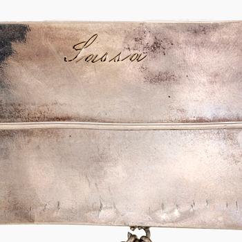 A silver and plated gold folklore jewellery by Axel Gabriel Estberg hallmarked 1842.