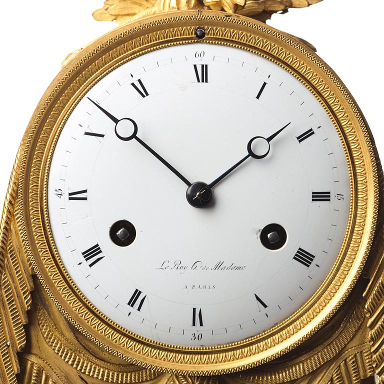 A French Empire Claude Galle mantel clock, beginning of the 1800's.