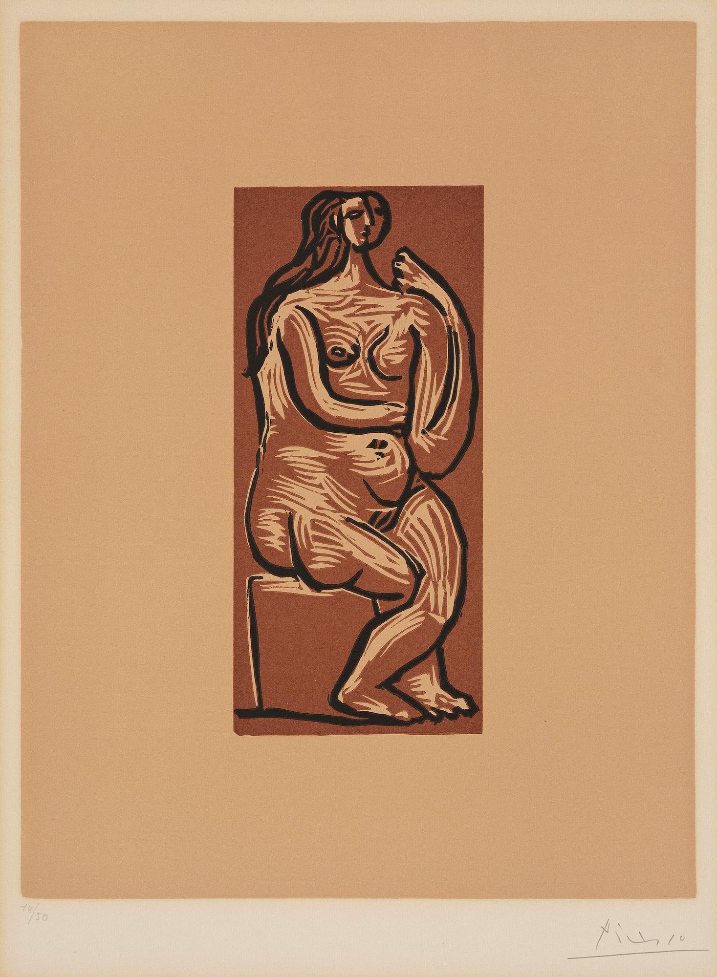 Pablo Picasso, "Nu Assis".
