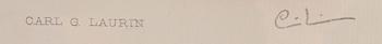 CARL LARSSON, etsning, signerad C.L.