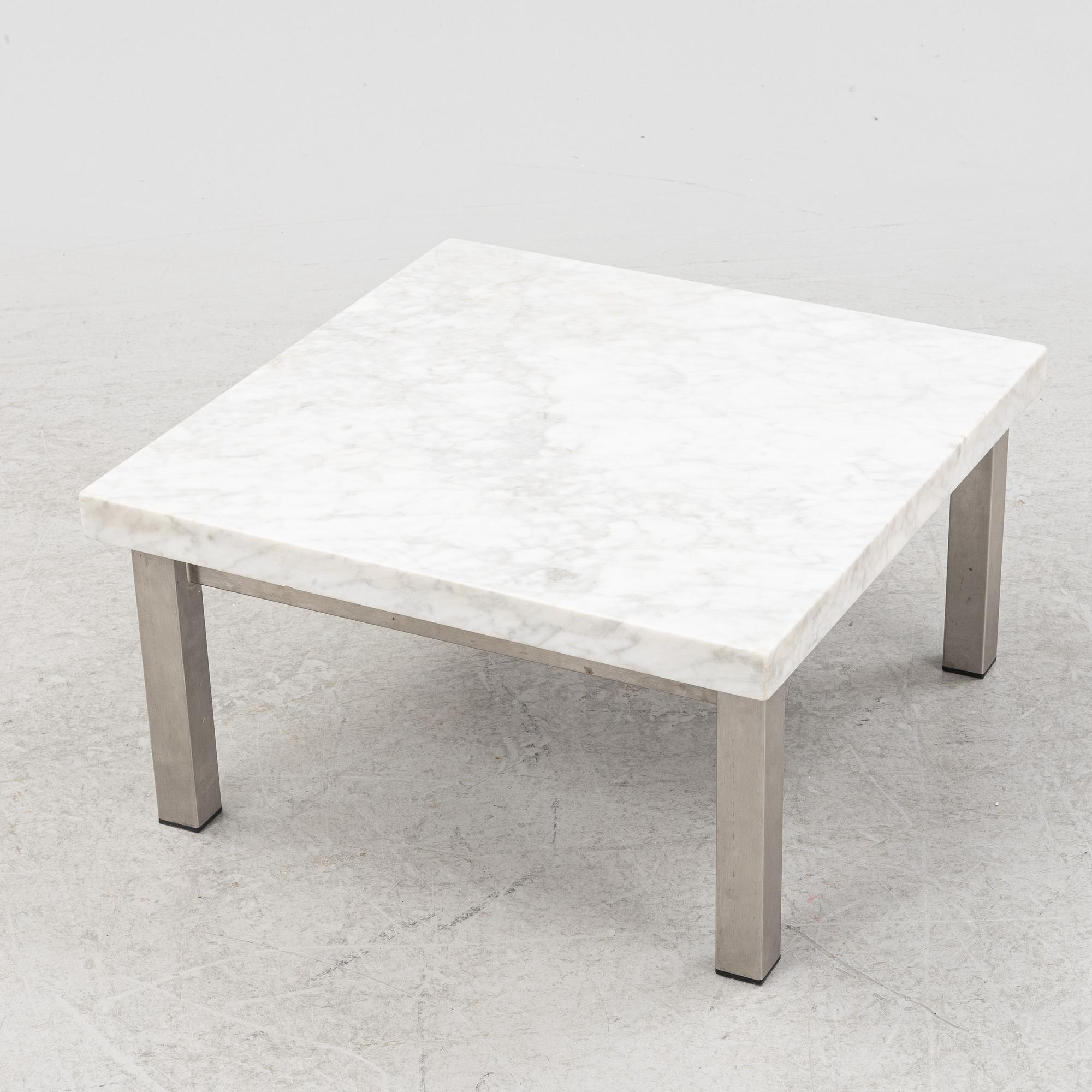 A contemporary coffee table.