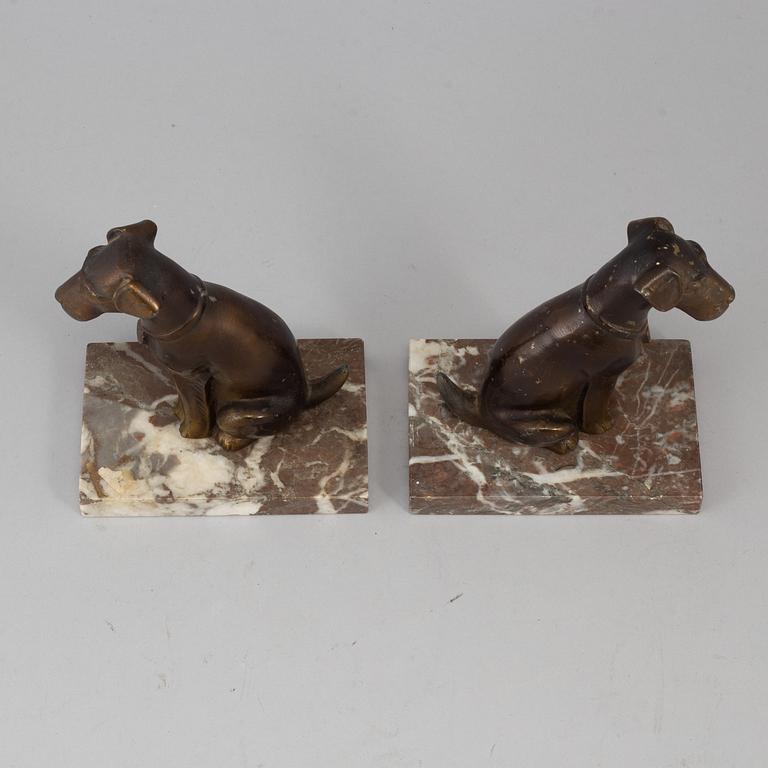A pair of art déco book ends, 1930s.