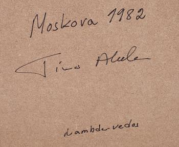 TIMO AHOLA, valokuva, lambda kinodiasta, a tergo signeerattu ja päivätty 1982.