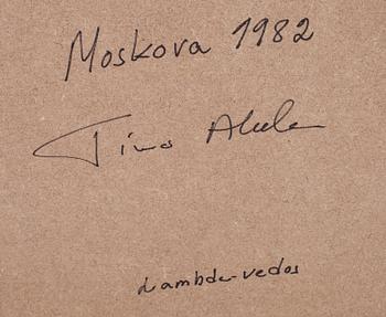 TIMO AHOLA, fotografi, lambda från kinodia, a tergo signerad och daterad 1982.