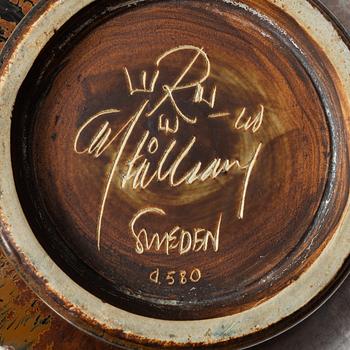 Carl-Harry Stålhane, vas samt skål, unikat, stengods, Rörstrand och Designhuset.