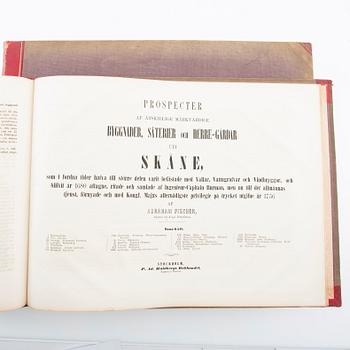 Erik Dahlberg Sweden ancient and modern. 1856, as well as description, Huldberg's Bookstore, Stockholm.