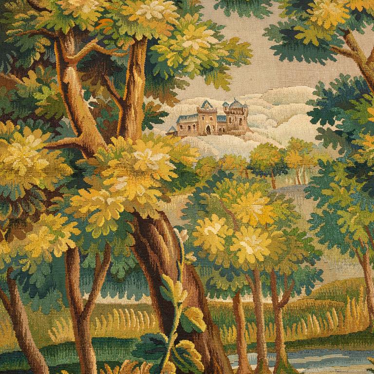 Vävda tapeter, 3 delar, gobelängteknik, omkring år 1900-1900-talets första hälft.