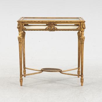 A bronzed display table, early 20th Centiury.