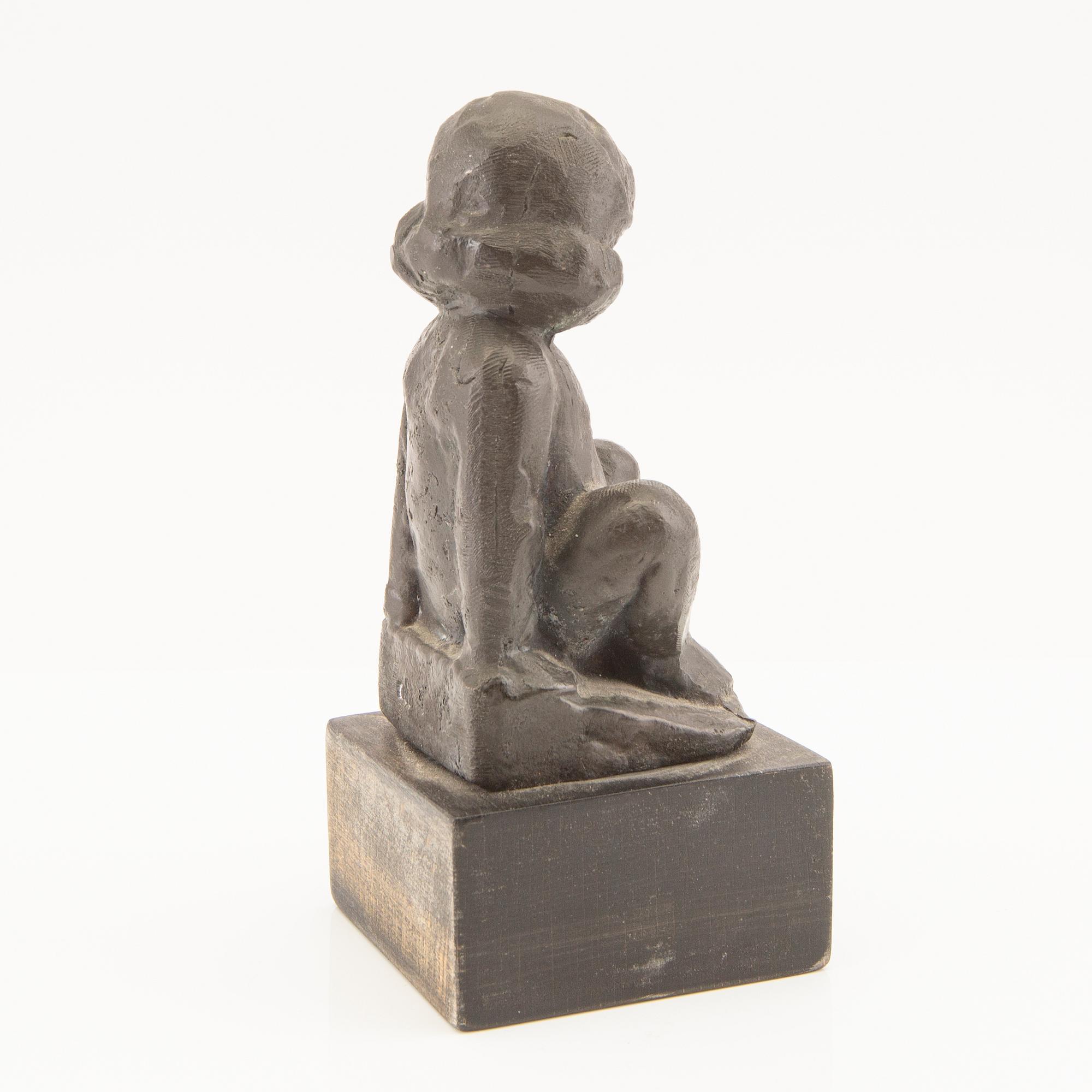 Carl-Einar Borgström, signed metal sculpture.