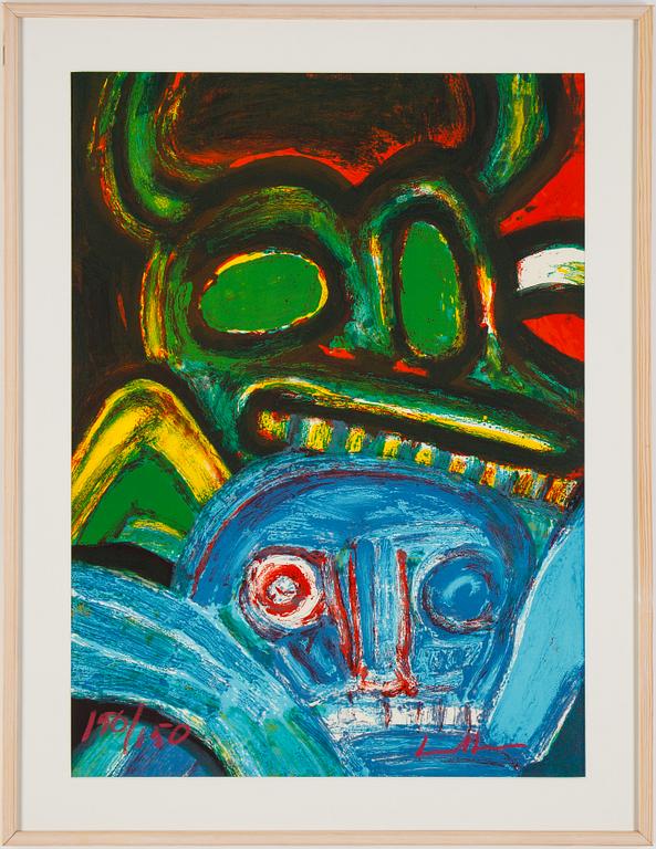 Bengt Lindström, lithograph in colours, signed 150/150.