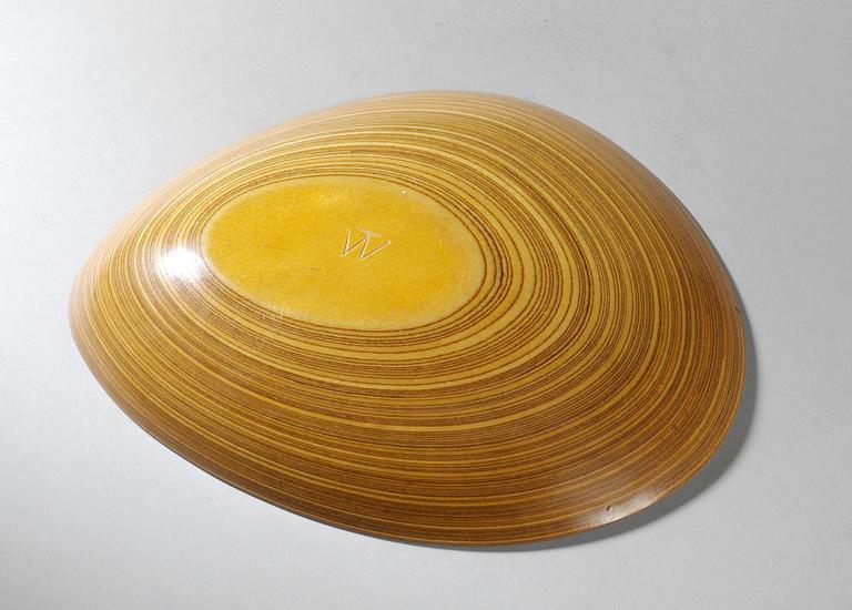 Tapio Wirkkala, A Tapio Wirkkala laminated birch leaf dish, Finland 1950's.