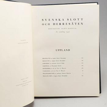 BOKVERK, Svenska Slott och Herresäten, 4 volymer, Natur och Kultur, Stockholm, 1930-tal.