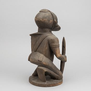 Male warrior figure, Yoruba, Nigeria.